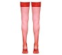 Cottelli Legwear Sarkanas pieturas zeķes 1