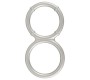 You2Toys Metallic Silicone Double Ring