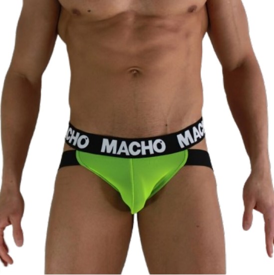 Macho Underwear MACHO - MX28FA JOCK GREEN FLUOR M