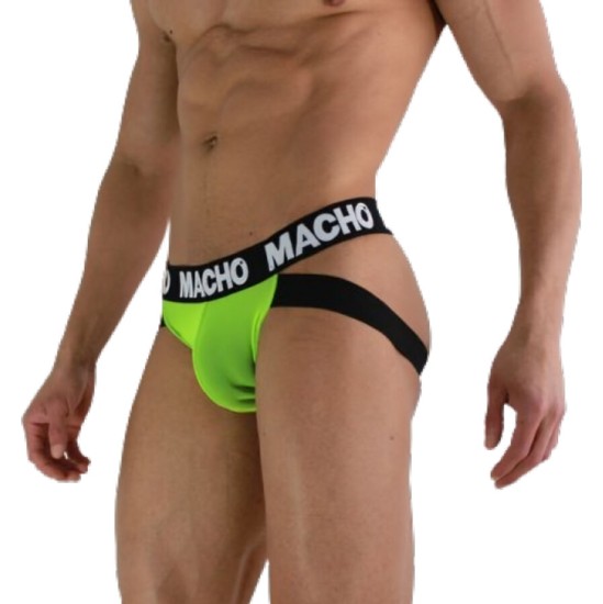 Macho Underwear MACHO - MX28FA JOCK GREEN FLUOR M