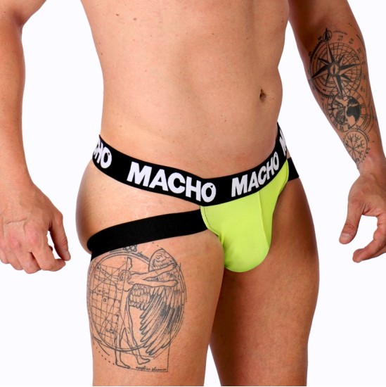 Macho Underwear MACHO - MX28FA JOCK GREEN FLUOR M