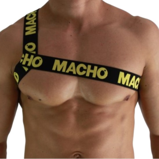 Macho Underwear MACHO - ROMĖNĖS DIRŽAI GELTONI L/XL