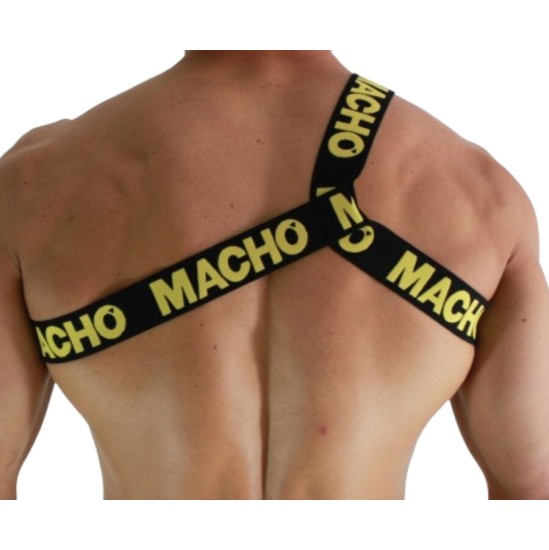 Macho Underwear MACHO - ROMĖNĖS DIRŽAI GELTONI L/XL