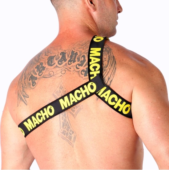 Macho Underwear MACHO - ROMĖNĖS DIRŽAI GELTONI L/XL