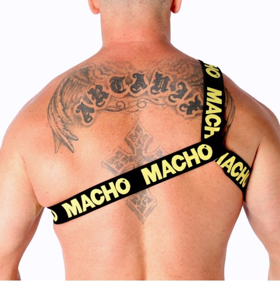 Macho Underwear MACHO - ROMĖNĖS DIRŽAI GELTONI L/XL