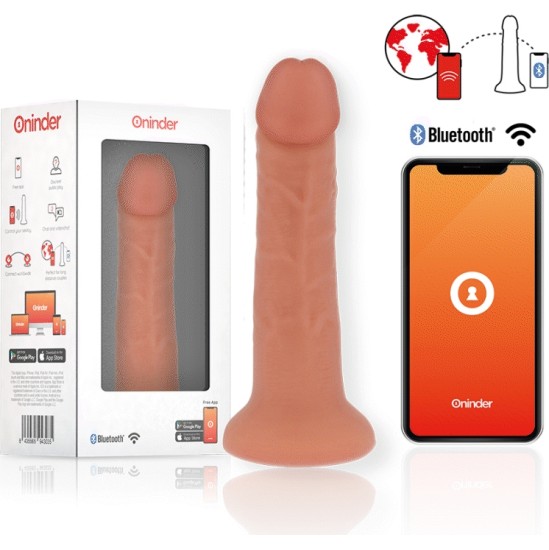 Oninder VIDUTINIS BOGOTÁ VIBRATORIAUS DILDO 9 GEIČIŲ NATŪRALUS 22 CM -O- 4,5 CM - NEMOKAMA PROGRAMĖ