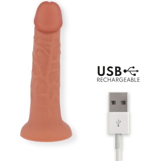 Oninder VIDUTINIS BOGOTÁ VIBRATORIAUS DILDO 9 GEIČIŲ NATŪRALUS 22 CM -O- 4,5 CM - NEMOKAMA PROGRAMĖ