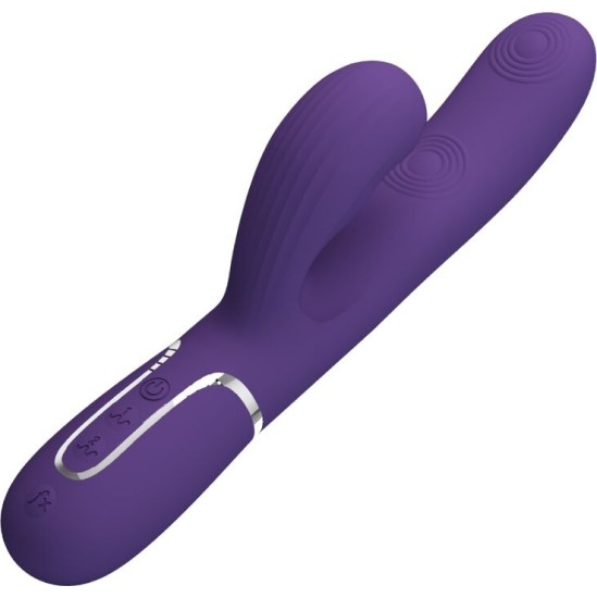 Pretty Love Flirtation PRETTY LOVE — PERLITA G-SPOT VIBRATOR 3 IN 1 DAUDZFUNKCIJAS PURPURA