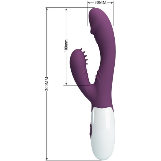 Pretty Love Flirtation PRETTY LOVE – BUTTERFLY KISS Rabbit VIBRATOR & G-SPOT STIMULATOR LILLA