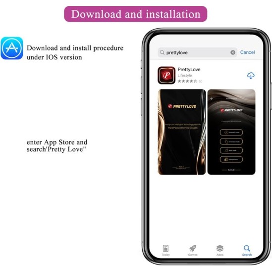 Prettylove Hector Electroshock Vibe ar lietotni