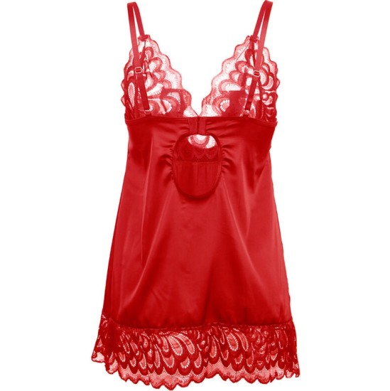 Subblime Babydolls SUBBLIME - SATIN BABYDOLL AR MEŽĢĪŅU RED S/M