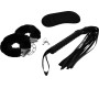 Intense Fetish EROTIC PLAYSET 1 WITH HANDCUFFS, BLIND MASK AND FLOGGER