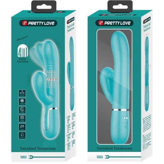 Pretty Love Flirtation PRETTY LOVE - MULTIFUNCTION G-SPOT VIBRATOR AQUA GREEN