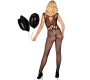 Livco Corsetti Bodystockings LIVCO CORSETTI FASHION — AMAHIL BODYSTOCKING BEZKRĀJUMI, BLACK VIENS IZMĒRS