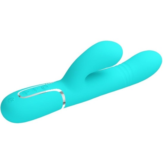 Pretty Love Flirtation PRETTY LOVE - DAUDZFUNKCIJAS G-SPOT VIBRATORS AQUA GREEN