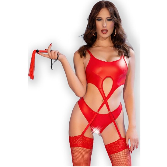 Chilirose Sets CHILIROSE - CR 4625 SET FOUR PIECES CROTCHLESS RED M