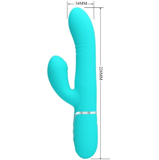 Pretty Love Flirtation PRETTY LOVE - MULTIFUNCTION G-SPOT VIBRATOR AQUA GREEN