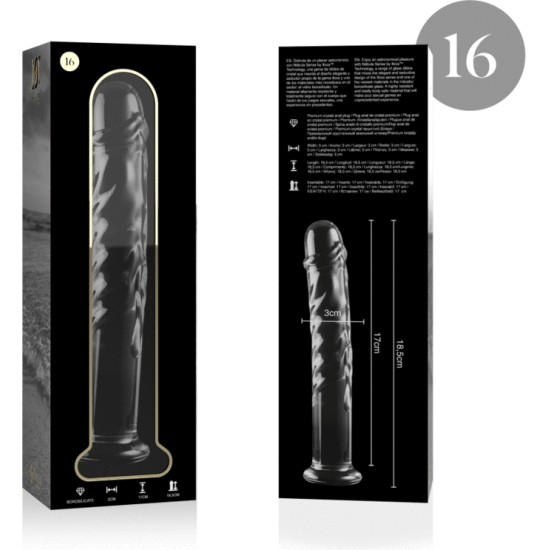 Nebula Series By Ibiza MUDEL 16 DILDO BOROSILIKAATKLAAS 18,5 X 3 CM SELG