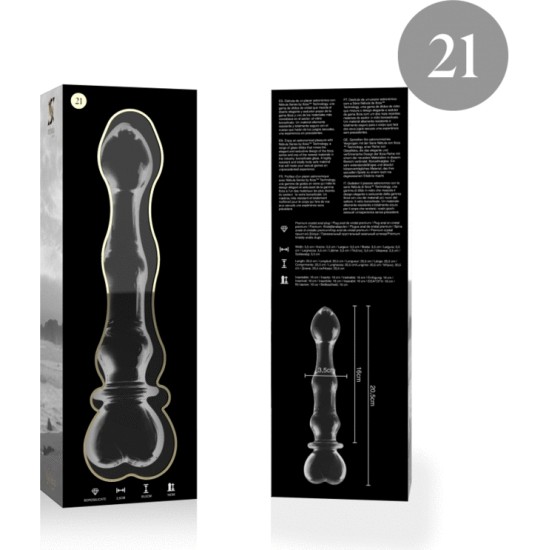 Nebula Series By Ibiza 21 MODELIS DILDO BOROSILIKATINIS STIKLAS 20,5 X 3,5 CM SKAIUS