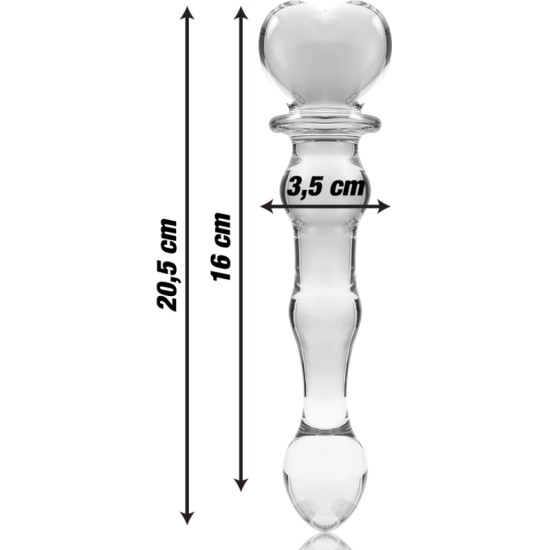 Nebula Series By Ibiza 21 MODELIS DILDO BOROSILIKATINIS STIKLAS 20,5 X 3,5 CM SKAIUS
