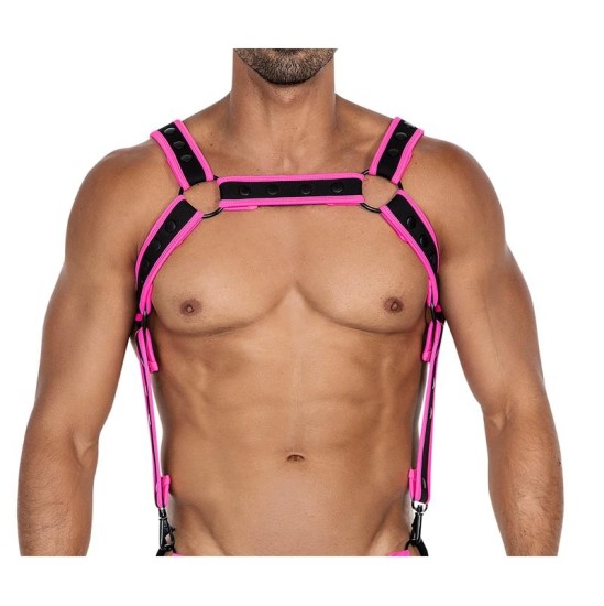 Cut4Men H4RNESS05 Rinnarakmed Neoon HotPink Üks suurus