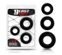 Beast Rings Set of 3 Cock Rings Flexible Black