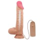 Baile Bīdāms Skin Vibrating Dildo ar tālvadības pulti 24 cm