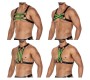 Cut4Men H4RNESS06 Chest Harness 4WAY Blazing Green One Size