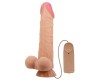 Baile Bīdāms Skin Vibrating Dildo ar tālvadības pulti 24 cm