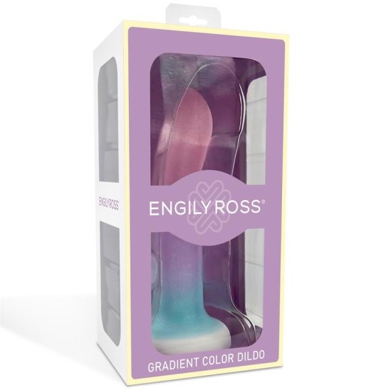 Dildox By Engily Ross Dildo Silicona L quida Color Degrado con Ventosa 13,6 cm