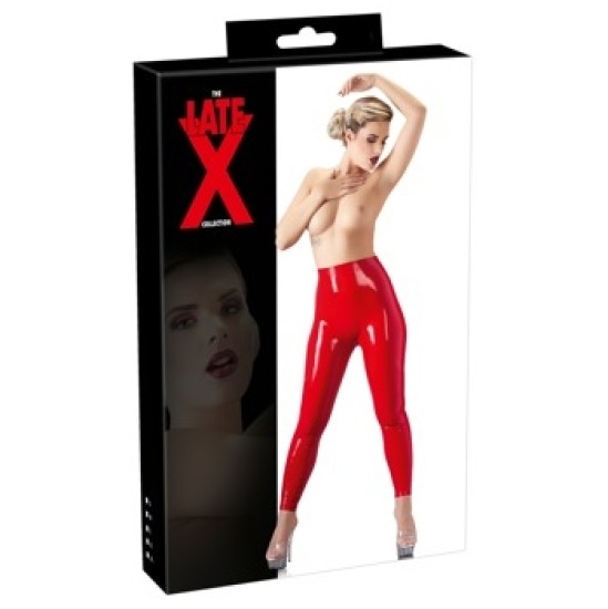 Late X Latex Leggings red S