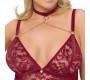 Cottelli Curves Crotchless Body red XL