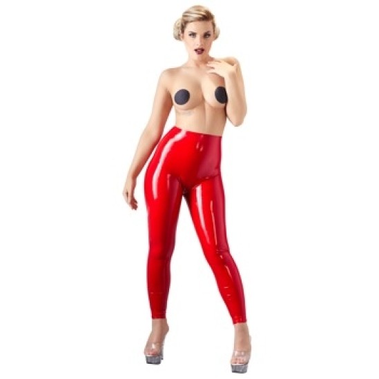 Late X Latex Leggings red S