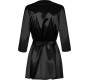 Obsessive SATINIA ROBE BLACK S/M