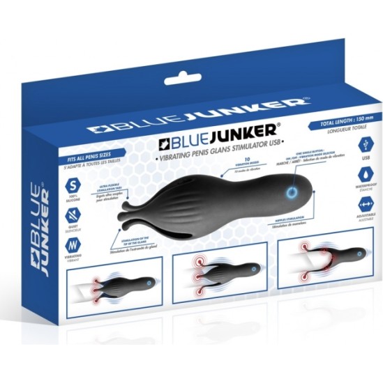 Blue Junker USB SILIKONA GLANS STIMULĀTORS MASTURBATORS