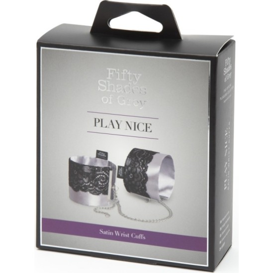 Fifty Shades Of Grey FIFTY SHADES PLAY NICE SATIN & LACE WRIST CUFFS