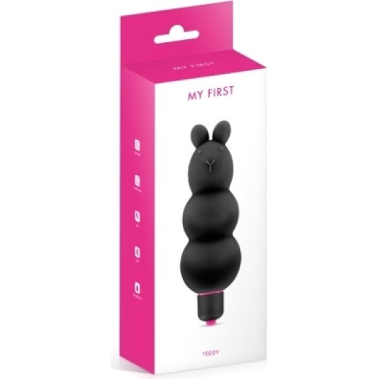 My First BLACK TEDDY SILIKONA VIBRATORS