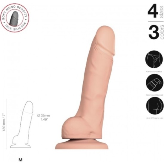 Strap-On-Me SOFT SILICONE REALISTIC PENIS VANILLA M