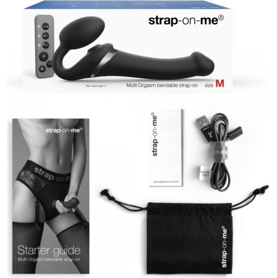 Strap-On-Me REGULĒJAMĀ IEKĀRTA MULTI ORGASM XL BLACK