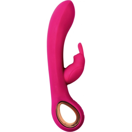 Langloys G-PUNKTA VIBRATORS AR KLITORĀLĀS STIMULĀTORU BIA FUCHSIA