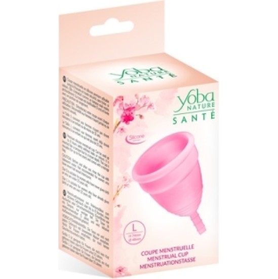 Yoba Nature Santé PINK SILICONE MENSTRUAL CUP SIZE L