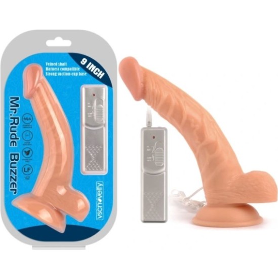 Vscnovelty MR RUDE BUZZER FLESH VIBRĒJOŠAIS PENIS 22'86 CM