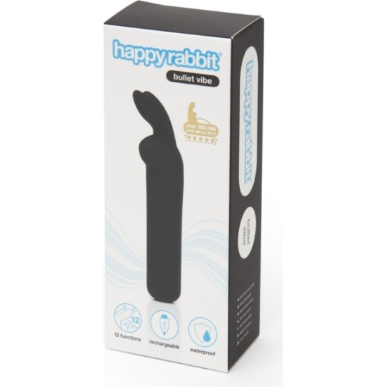 Happy Rabbit RECHARGEABLE BULLET BLACK