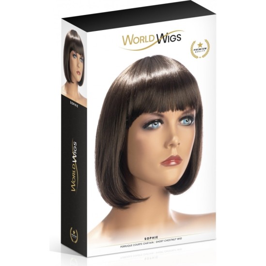 World Wigs SOPHIE MEDIUM HAIR BROWN WIG