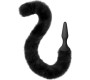 Sweet Caress SILICONE PLUG W/ ARTICULATED BLACK CAT TAIL