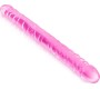 Pure Jelly ROZĀ DUBULTĀ DILDO 44 CM