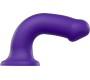 Strap-On-Me DILDO AR piesūcekni PIEMĒROTA IEKĀRTA DUAL BLĪVUMA FLEXIBLE VIOLET XL