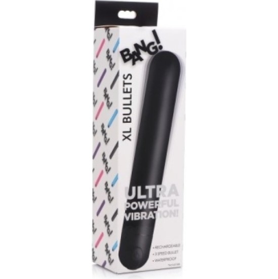 Xr - Bang! JUODAS USB XL VIBRAVIMAS KURA