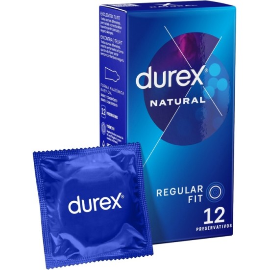 Durex NATURAL PLUS CLASSIC KONDOMI 12 UDS