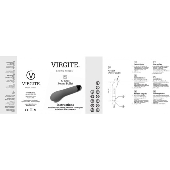 Virgite - Vibes G-SPOT V4 ФИОЛЕТОВАЯ ВИБРАЦИОННАЯ ПУЛЯ